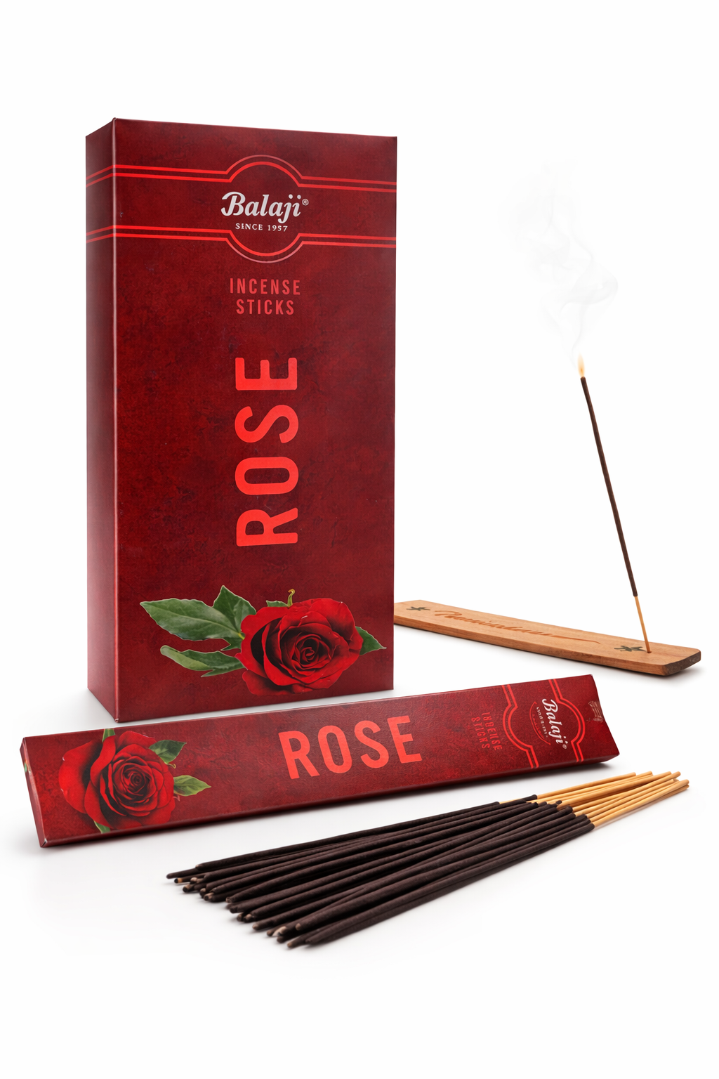 Balaji Rose, Pure Indian Rose Essence Incense